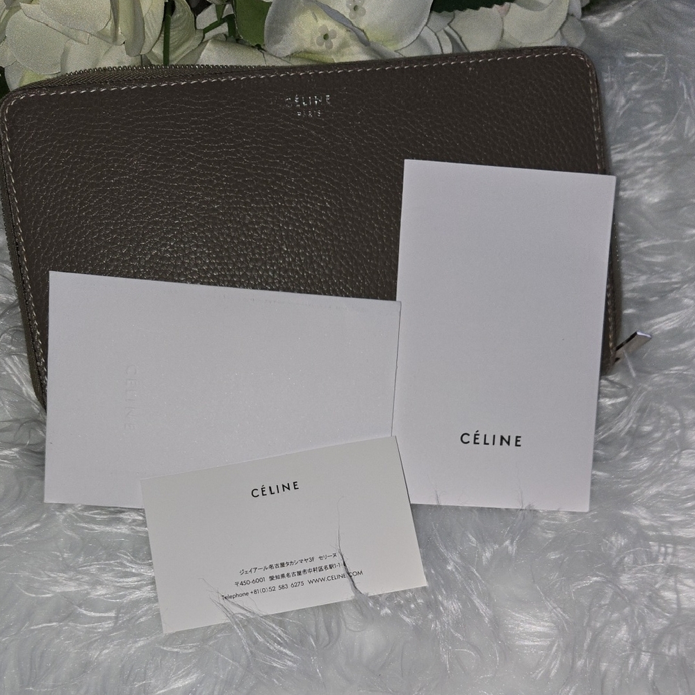 Celine Dark Brown Leather Wallet - Picture 13 of 14